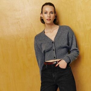 Reformation Hana Cashmere Sweater Cardigan Size XS